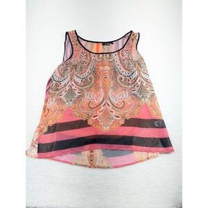 A.N.A. JCP Silky Tissue Weight‎ Tank Top Paisley Sleeveless XL